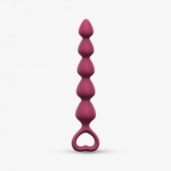 Анальний ланцюжок Love To Love Bing Bang M Plum Star, 14.4х2.8 см (бордовий) - Зображення 3