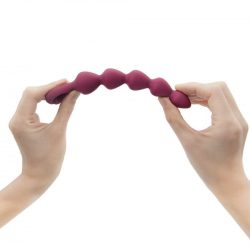 Анальний ланцюжок Love To Love Bing Bang M Plum Star, 14.4х2.8 см (бордовий) - Зображення 4
