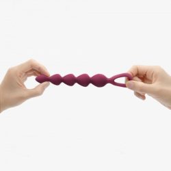 Анальний ланцюжок Love To Love Bing Bang M Plum Star, 14.4х2.8 см (бордовий) - Зображення 5