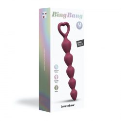 Анальний ланцюжок Love To Love Bing Bang M Plum Star, 14.4х2.8 см (бордовий) - Зображення 6