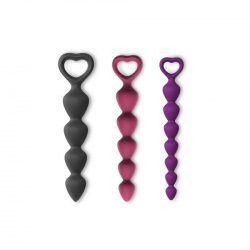 Анальний ланцюжок Love To Love Bing Bang M Plum Star, 14.4х2.8 см (бордовий) - Зображення 8