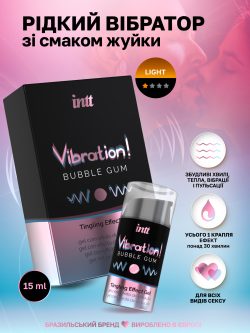Рідкий вібратор Intt Vibration Bubble Gum (15 мл) - Зображення 4