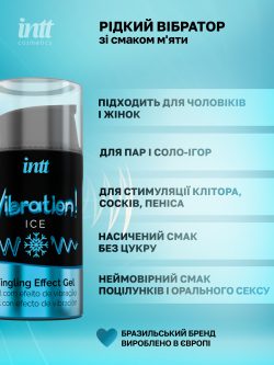 Рідкий вібратор Intt, 15 мл (м'ята) - Зображення 5