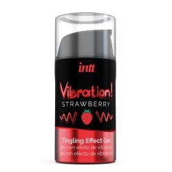 Рідкий вібратор Intt Vibration Strawberry (полуниця), 15 мл - Зображення 2