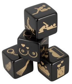 Dice Set - Гральні кубики для сексу, (чорний)