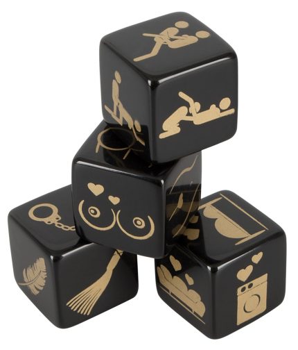 Dice Set – Гральні кубики для сексу, (чорний)