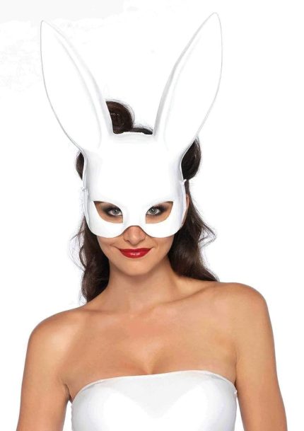 Leg Avenue-Masquerade Rabbit Mask White – Сексуальна маска кролика