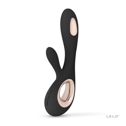 Lelo Soraya Wave – шикарний вібратор-кролик, 21.8х4.6 см (чорний)