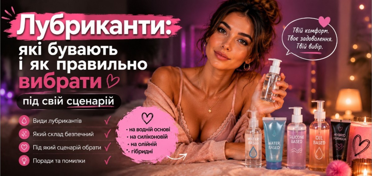 Лубриканти: які бувають і як правильно вибрати під свій сценарій