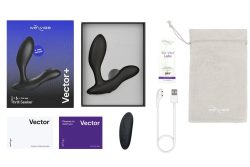 We-Vibe Vector + Лубрикант 50 мл- Масажер простати, 10.6х3 см (чорний) - Зображення 7