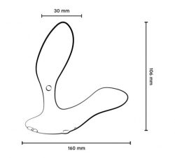 We-Vibe Vector + Лубрикант 50 мл- Масажер простати, 10.6х3 см (чорний) - Зображення 12