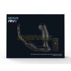 Nexus Revo Embrace-масажер простати з обертовою головкою і ерекційним кільцем, 10х3. 4 см (чорний) - Зображення 3