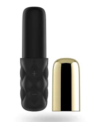 Satisfyer – Mini Lovely Honey Gold – Вібратор-помада з 15 варіантами роботи та дуже тихим мотором (золотий)