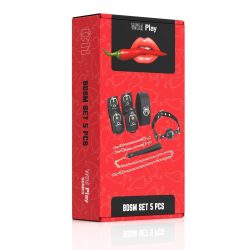 Набір БДСМ аксесуарів Erospace Wild Play BDSM Set 5 предметів - Зображення 8