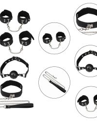 Набір БДСМ аксесуарів Erospace Wild Play BDSM Set 5 предметів