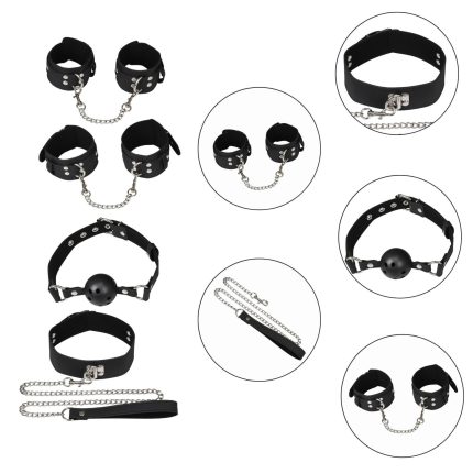 Набір БДСМ аксесуарів Erospace Wild Play BDSM Set 5 предметів