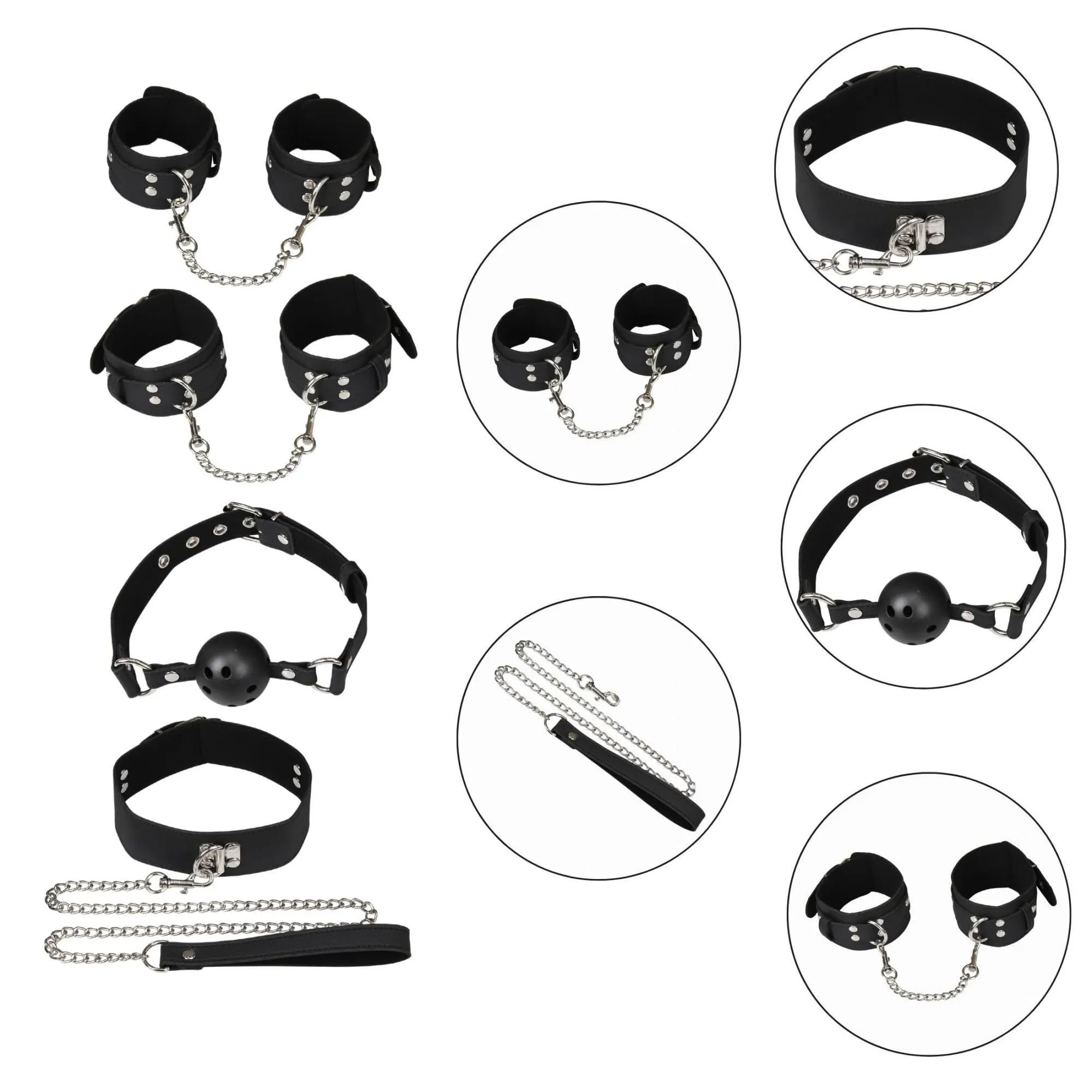 EroSpace Набір БДСМ аксесуарів Erospace Wild Play BDSM Set 5 предметів
