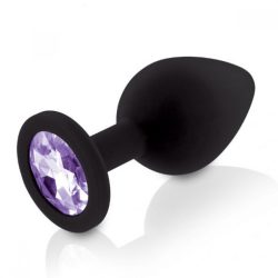Rianne S: Booty Plug Set набір анальних пробок з кристалом, діаметр 2,7см, 3,5см, 4,1см (чорний) - Зображення 4
