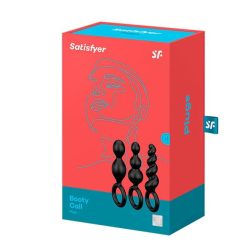 Satisfyer Booty Call набір анальних пробок, 3 шт (чорний) - Зображення 3