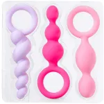 Satisfyer Plugs Booty Call набір анальних пробок, 3 шт (Різнокольоровий) — фото 8