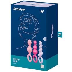 Satisfyer Plugs Booty Call набір анальних пробок, 3 шт (Різнокольоровий) - Зображення 10