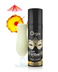 Orgie – DUAL VIBE! – Рідкий вібратор, 15 мл (піна колада)