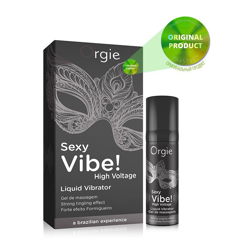 Orgie Sexy Vibe! High Voltage – збуджуючий гель рідкий вібратор, 15 мл Dezire 3 Orgie Sexy Vibe! High Voltage - збуджуючий гель рідкий вібратор, 15 мл - Зображення 1