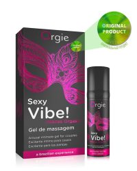 Рожевий Orgie Sexy Vibe! Intense Orgasm-збуджуючий гель, рідкий вібратор, 15 мл
