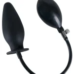 Orion True Black Inflatable Anal Plug – надувна силіконова анальна пробка, 11,5х4.5-9 см (чорний)
