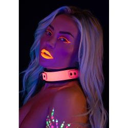 Taboom Collar and Chain Leash - Нашийник з повідцем, (рожевий) - Зображення 3