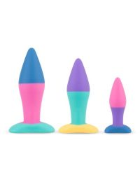 PMV20 Koda – Butt Plug Set – Набір анальних пробок, 3 шт (райдужний)