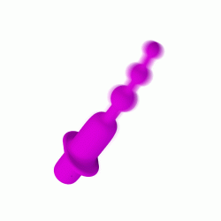 Pretty Love Hermosa Anal Beads - анальна ялинка з вібрацією, 10.8х2.1 см (фіолетовий) - Зображення 7