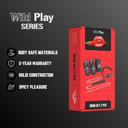 Набір БДСМ аксесуарів Erospace Wild Play BDSM Set 5 предметів - Зображення 2