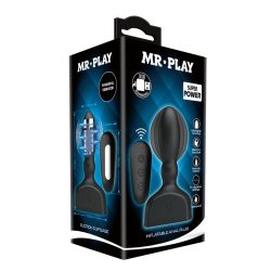 Надувна анальна пробка з вібрацією Mr.Play - Зображення 9