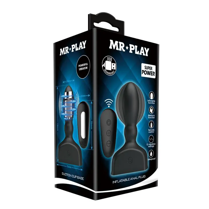 Mr.Play — надувна пробка з вібрацією та пультом — фото 9