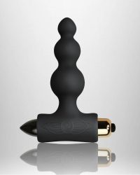 Rocks Off Petite Sensations Bubbles Black – анальний вібратор, 8.5х2.8 см (чорний)