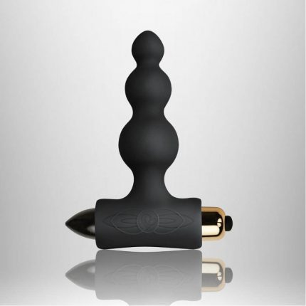 Rocks Off Petite Sensations Bubbles Black – анальний вібратор, 8.5х2.8 см (чорний)