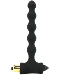 Rocks Off Petite Sensations Pearls black – анальний вібратор, 14х2.5 см (чорний)