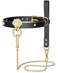 Zalo Collar and Leash Set Black – Розкішний нашийник з повідцем (чорний)