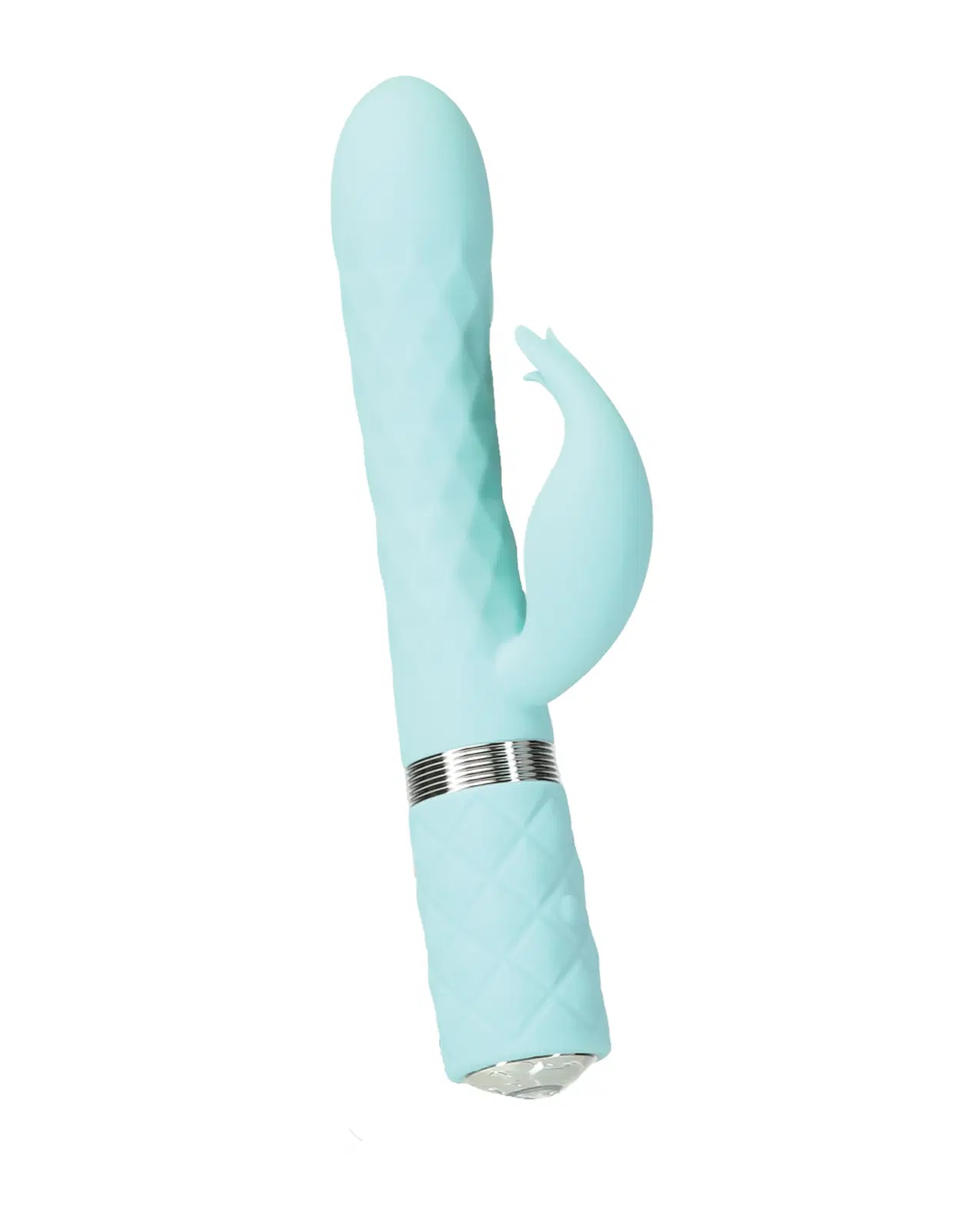 Pillow Talk Lively Teal – Розкішний вібратор із кристалом Сваровські для точки G, 24х3.7 см (бірюзовий) Dezire 3 Pillow Talk Lively Teal - Розкішний вібратор із кристалом Сваровські для точки G, 24х3.7 см (бірюзовий) - Зображення 1