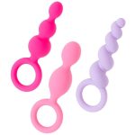 Satisfyer Plugs Booty Call набір анальних пробок, 3 шт (Різнокольоровий)