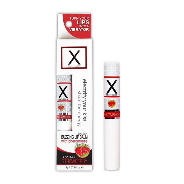Sensuva – X on the Lips Strawberry – Стимулюючий бальзам для губ з феромонами, полуниця Dezire 3 Sensuva - X on the Lips Strawberry - Стимулюючий бальзам для губ з феромонами, полуниця - Зображення 1