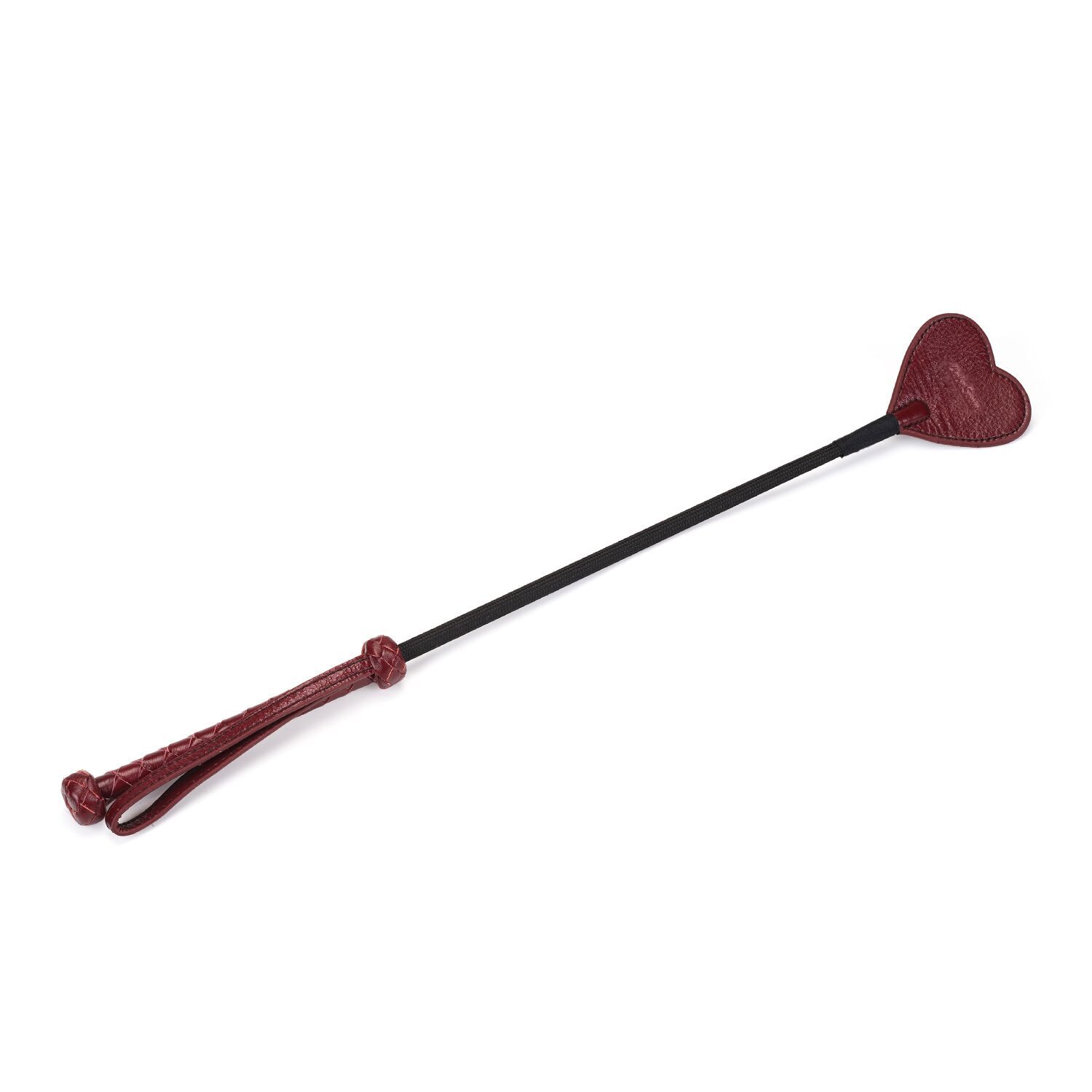 Шльопалка-сердечко Liebe Seele Wine Red Riding Crop with Heart-Shape Tip Dezire 3 Шльопалка-сердечко Liebe Seele Wine Red Riding Crop with Heart-Shape Tip - Зображення 1