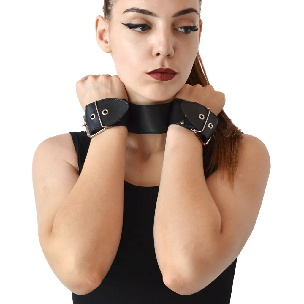 Art of Sex Bondage Collar with Handcuffs — фото 2