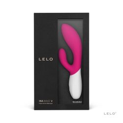 LELO Ina Wave 2 - вібратор кролик для стимуляції клітора та точки G, 20х4.5 см (рожевий) - Зображення 4
