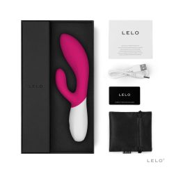 LELO Ina Wave 2 - вібратор кролик для стимуляції клітора та точки G, 20х4.5 см (рожевий) - Зображення 2