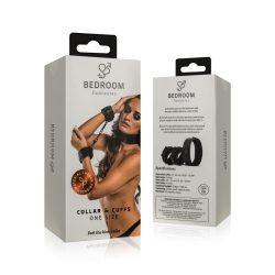Bedroom Fantasies Collar & Cuffs - Наручники з нашийником, (чорний) - Зображення 7