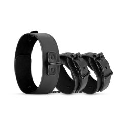 Bedroom Fantasies Collar & Cuffs - Наручники з нашийником, (чорний) - Зображення 3