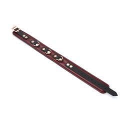 Шкіряний нашийник з повідцем Liebe Seele Wine Red Collar and Leash - Зображення 9