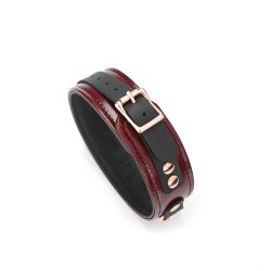 Шкіряний нашийник з повідцем Liebe Seele Wine Red Collar and Leash - Зображення 4